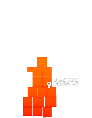 Freedom Concrete Coatings service area in Mid-Michigan