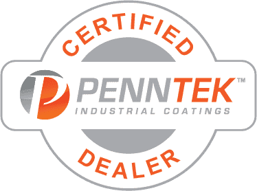 Certified Penntek Dealer Badge for Freedom Concrete Coatings Company